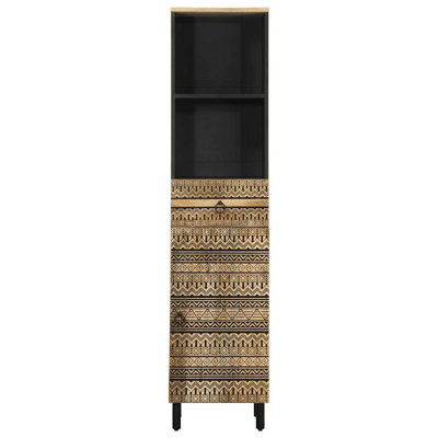 Bucurel Solid Wood Bathroom Cabinet