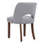 Set of 2 Chenille Upholstered Dining Chairs-1318050298-1318050300
