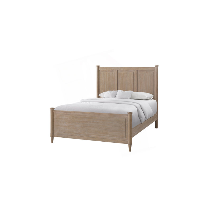 Lit en placage Mindi sans lit gigogne, Lit double