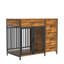 Cage pour chien de style meuble avec tiroirs de rangement Iliu