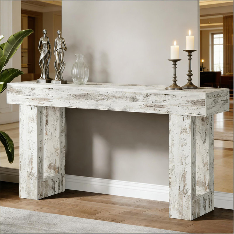 Meuble télé stable, console élégante, table d'appoint en bois