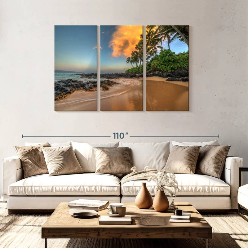 Senne Secret Cove Sunrise, H 48 po x l 74 po