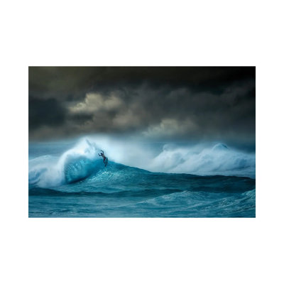 «Storm Wave II» par Dennis Frates - Estampe numérique sur toile tendue avec châssis