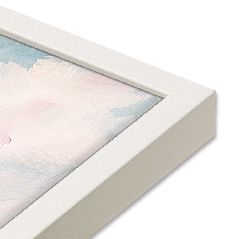 " Coastal Charm " by Azure Artisanal Studio, 25" H x 19" W x 1.25" D, Opaque White