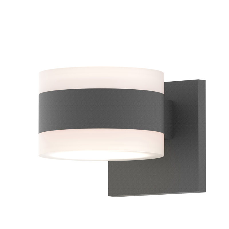 Applique murale d'extérieur à DEL intégrée à 4 ampoules H 4,63 po Algarin, Gris