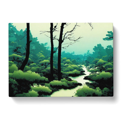 Cool Forest - Wrapped Canvas Painting