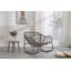 Chaise berçante d'extérieur en rotin