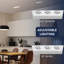 Luminaire encastré DEL rectangulaire à 3 têtes LUXRITE, pivotant à 360 ° + 15 °, 5CCT, 45W, 3000LM, faisceau 60 °, double intensité variable, IC et Wet 4-123101016