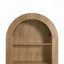 Bibliothèque arquée de 78,74 po de hauteur, bibliothèque de rangement arquée à 4 niveaux avec tablette de rangement ouverte pour la salle à manger, le salon, la chambre à coucher-307217035