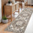 Rug Hallway - Washable Kitchen Vintage Stain Resistant Rugs Indoor Ultra-Thin Soft Floor Mat Non-Slip Rubber Backing Carpet for Bathroom Living Room Bedroom (Beige)-2006336930