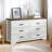 Emryss 6-Drawer Dresser 54"W Double Dresser With Rustic Top Panel-1321790837