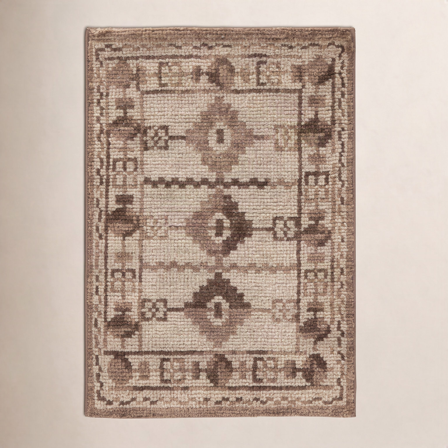 Vanna Hand-Knotted Oriental Wool Rug, Sand, 8'9x11'9