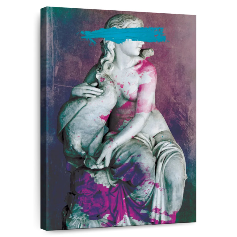 Coups de pinceau Aphrodite Statue, H 48 po x l 32 po