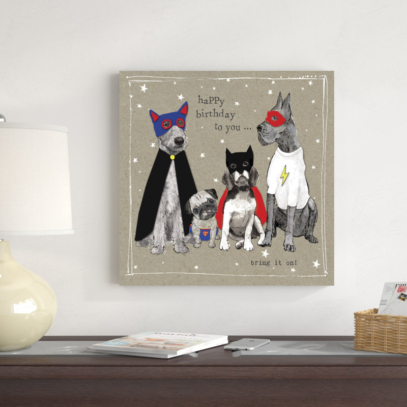 Fancypants Cool Dogs III, H 20 po x l 20 po x P 1,25 po