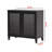Enclave Contemporary Shoe Cabinet in Espresso Finish, 27.37'' H X 29.33'' W X 14.24'' D
