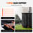 Collapsible Rain Barrel, 100 Gallon/380 L Portable Water Tank, PVC Rainwater Collection Barrel with Spigots and Overflow Kit, Water Barrel for Garden Water Catcher