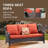 Klodjana Premium All-Weather Wicker 5 - Person Patio Conversation Set with Cushions-1510038819-1510038816