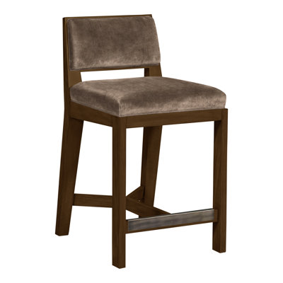 Scoville By Thom Filicia Upholstered Stool with Solid Wood Frame