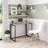 Space Saving Folding Desk - Grey-155965383