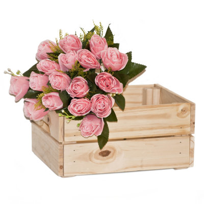 Arrangement floral artificiel en soie