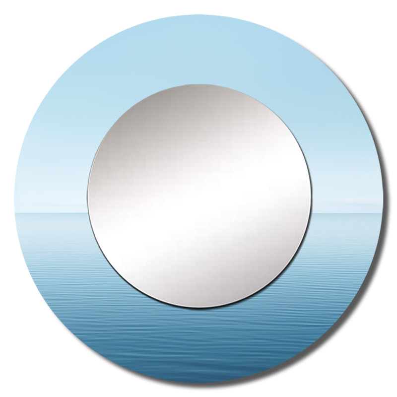 Décoration murale Oceans Infinity Dreamscape III - Miroir rond minimaliste_MTMIR116104, 36 po x 36 po
