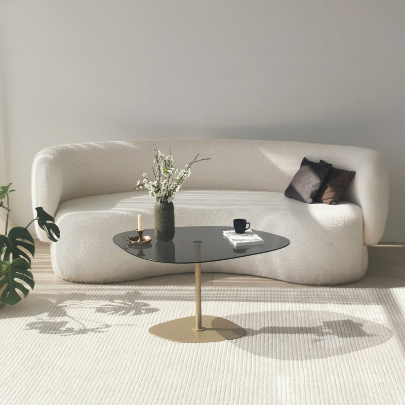 Glorias Coffee Table, Dark Grey, Gold