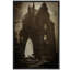 Moody Skull «Ghost In Front of Haunted House, reproduction d'art sur toile, décoration d'Halloween»-101165650-101165645