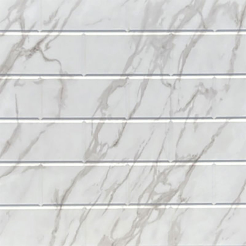 Subway Tile - Mirroflex - Tub and Shower Wall Panel - Marble