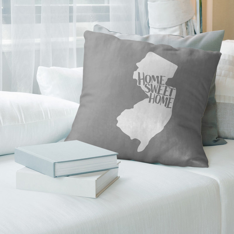 Housse de coussin en lin home, 26 po x 26 po, Pennsylvanie, Gris