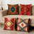 4PCS Set Bohemian Moroccan Style Decorative Pillow Covers Thickened 18x18 Inch (45x45cm) Machine Washable Cushion Cases-123500337