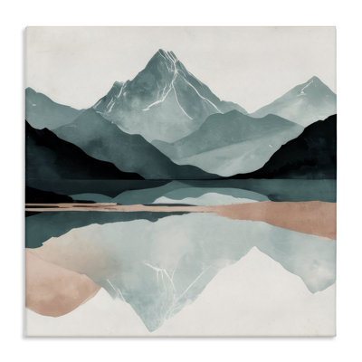 Art mural sur toile Reflections of High Peaks par Denise Dundon