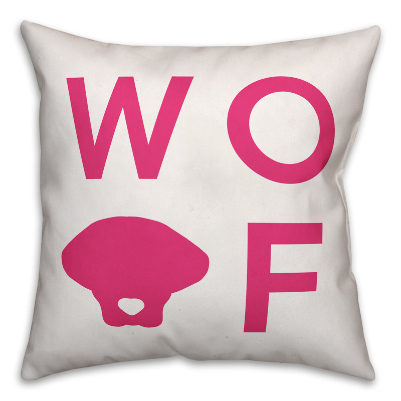 Reversible Throw Pillow, 16" x 16", Pillow Cover Only - No Insert