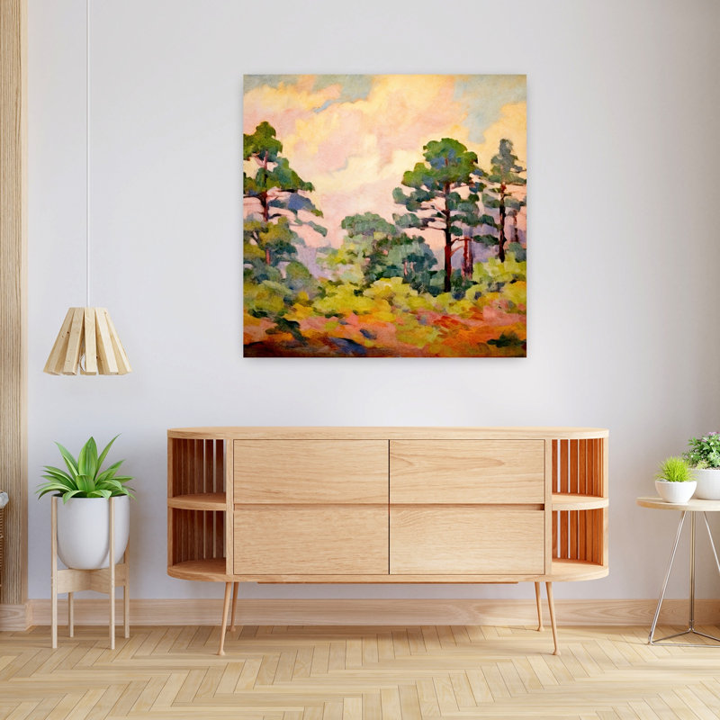 Redwood Forest Abstract Contemporary Wall Art