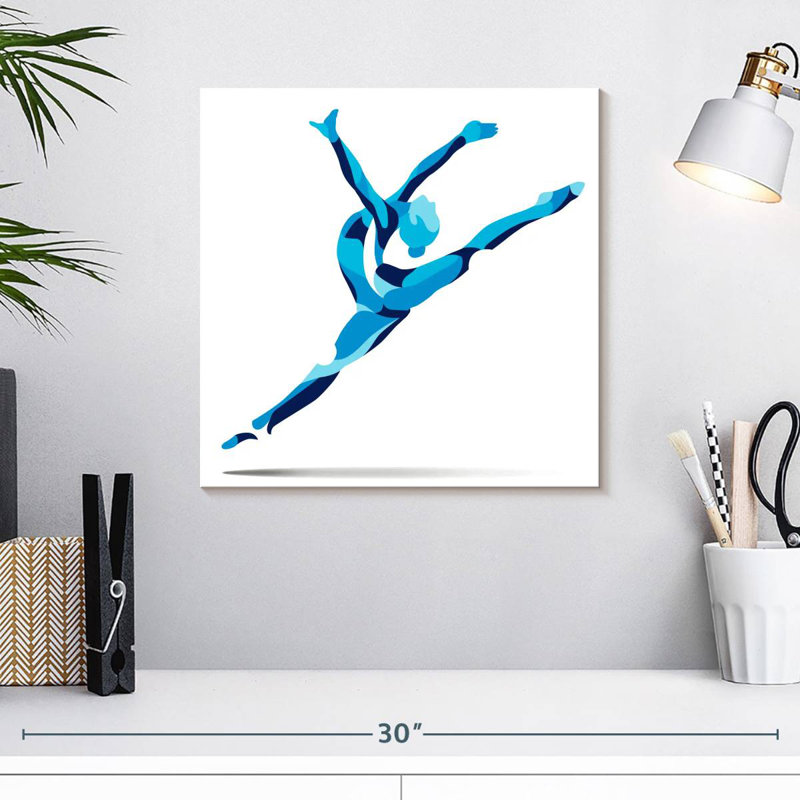 Bleu Sirci Gymnast, H 16 po x l 16 po