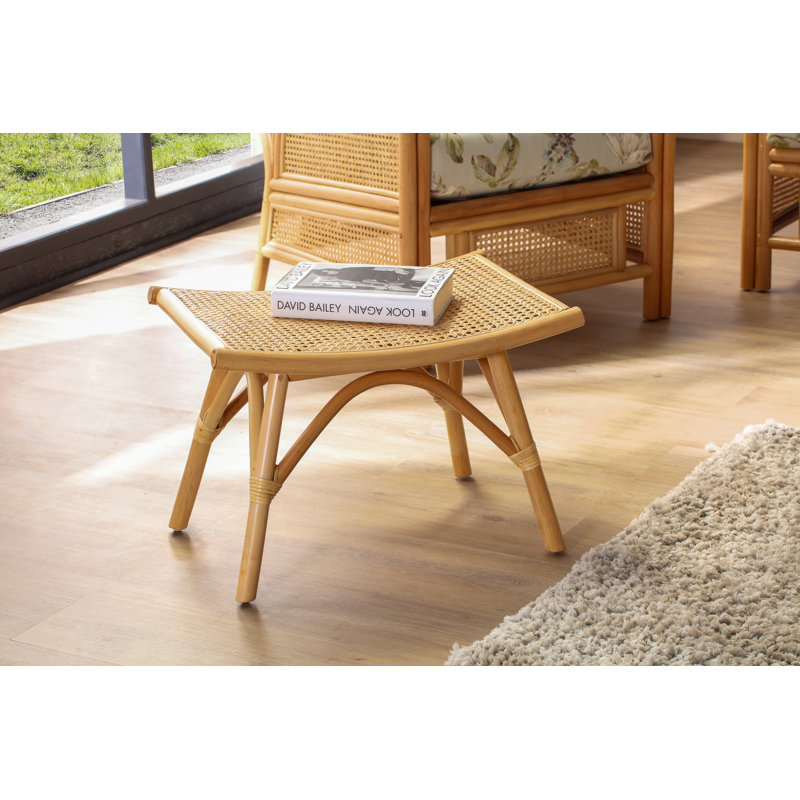 55cm Wide Floral Footstool Ottoman