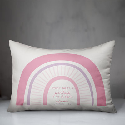 Pink Rainbow Indoor / Outdoor Pillow