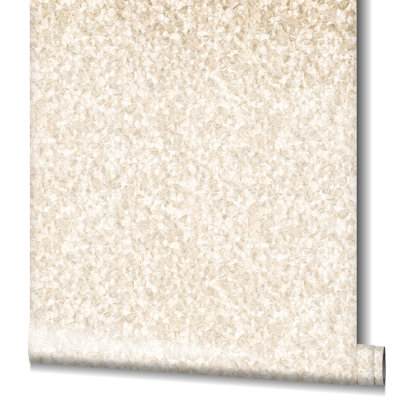 Earth Collection Textured Feathers Sheen Wallpaper Roll