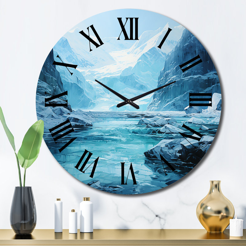 Horloge murale en métal Belynda, Grand