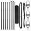 Welded Wire Fence With 7 Posts Steel-94017011-94018048