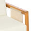Ensemble de canapés d'extérieur 4 pièces avec coussins hydrofuges, structure en bois d'acacia, décorations en textilène et table basse assortie pour un patio, une terrasse ou une cour.