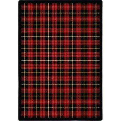 Tapis «Whimsy Kaleidoscope Bit O 'Scotch» en couleur Lumberjack - rouge