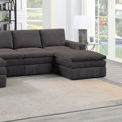 Chaise modulaire de style contemporain avec canapé modulaire et canapé modulaire Mink Morgan