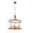 Gold Leaf Brass Lantern 4-light CHandelier