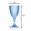 Ensemble de 4 verres à vin en diamant taillés en diamant (12 oz), ensemble de verres à vin en acrylique sans BPA, verres à vin rouges incassables, verres à vin blancs