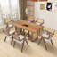 Table de salle à manger spacieuse en bois, design moderne Mid-Century, parfaite pour recevoir