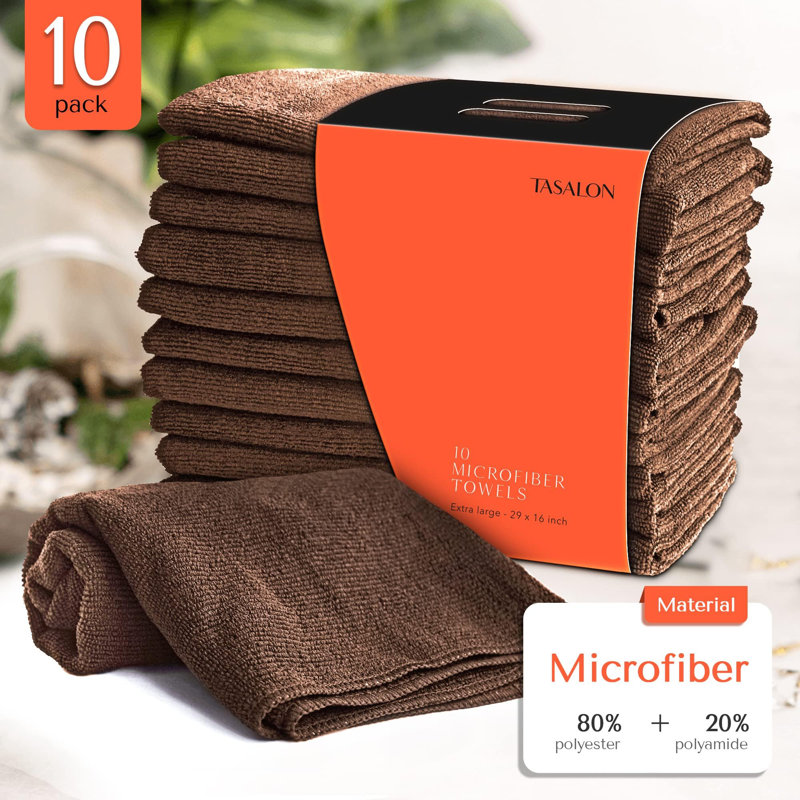 Hand Towel Quick Dry Hair Salon Towel, Brown