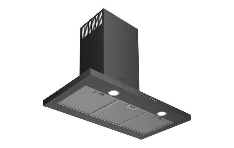 36" 800 Series 600 CFM Ducted Wall Mount Range Hood in Black Stainless Steel, 36"