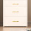 Meuble-lavabo de chambre à coucher avec siège confortable et rangement - Bureau 3 en 1 blanc, coussin, tiroirs spacieux