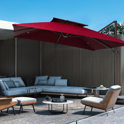 Parasol carré en porte-à-faux 120 po Ainaire