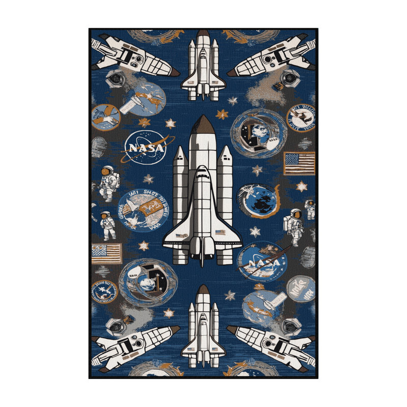Tapis gris lavable à la machine, Rectangle 5 pi x 7 pi
